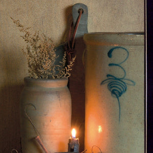 HomeRoots Set of Two Americana Candlelight Prints - Elegant Black Framed Wall Art for Cozy Home Decor 405873