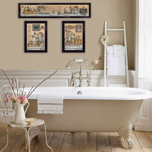 HomeRoots Set of Three Framed Prints - Stylish Wall Art for Living Spaces, Perfect for Home Décor & Gifting 405903