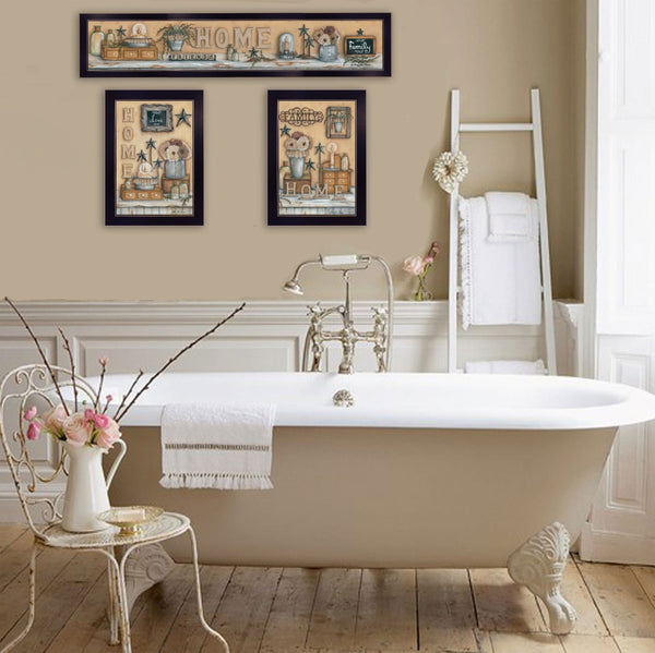 HomeRoots Set of Three Framed Prints - Stylish Wall Art for Living Spaces, Perfect for Home Décor & Gifting 405903