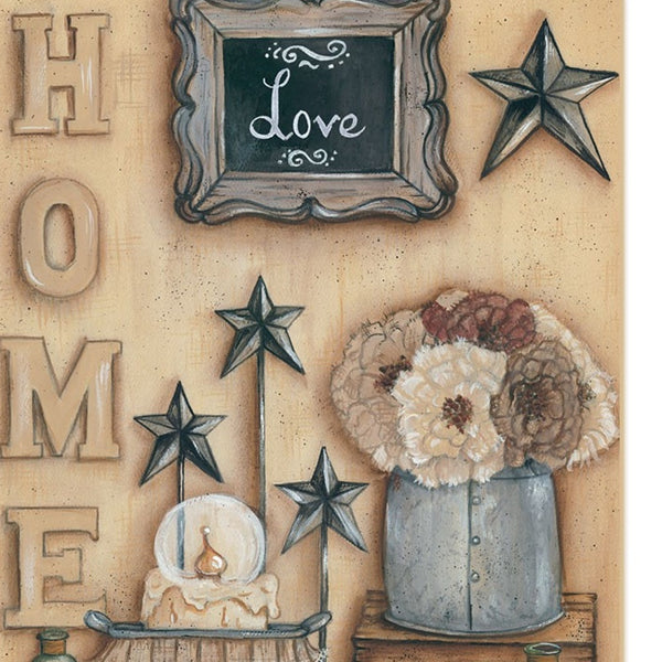 Homeroots Set Of Two Where Family And Friends Gather Ii 2 White Framed Print Wall Art  Wood Paper And Texture 405906