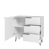 Manhattan Comfort Beekman Mid-Century Modern Dresser White 405AMC198