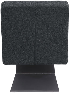 Zeal Black Boucle Fabric Accent Chair 405Black Meridian Furniture