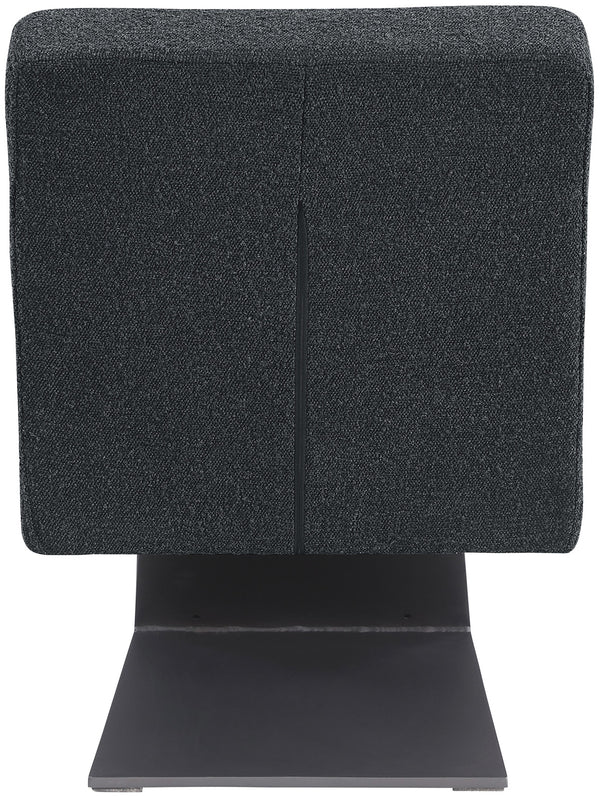 Zeal Black Boucle Fabric Accent Chair 405Black Meridian Furniture