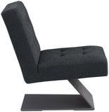 Zeal Black Boucle Fabric Accent Chair 405Black Meridian Furniture