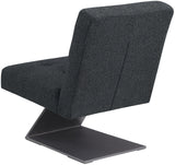 Zeal Black Boucle Fabric Accent Chair 405Black Meridian Furniture