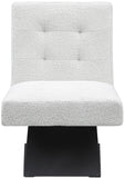 Zeal Cream Boucle Fabric Accent Chair 405Cream Meridian Furniture