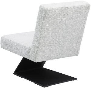 Zeal Cream Boucle Fabric Accent Chair 405Cream Meridian Furniture