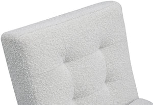 Zeal Cream Boucle Fabric Accent Chair 405Cream Meridian Furniture