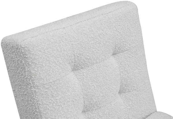 Zeal Cream Boucle Fabric Accent Chair 405Cream Meridian Furniture