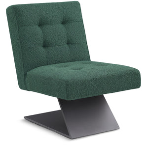 Zeal Green Boucle Fabric Accent Chair 405Green Meridian Furniture