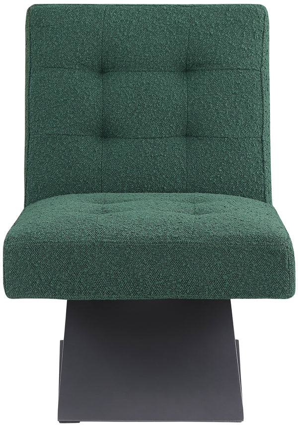 Zeal Green Boucle Fabric Accent Chair 405Green Meridian Furniture