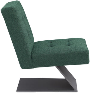 Zeal Green Boucle Fabric Accent Chair 405Green Meridian Furniture