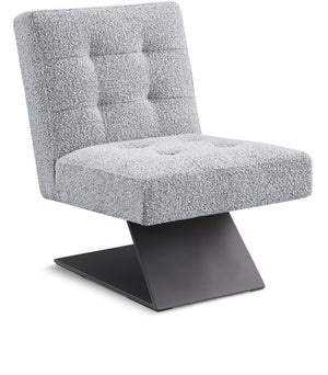Zeal Grey Boucle Fabric Accent Chair 405Grey Meridian Furniture