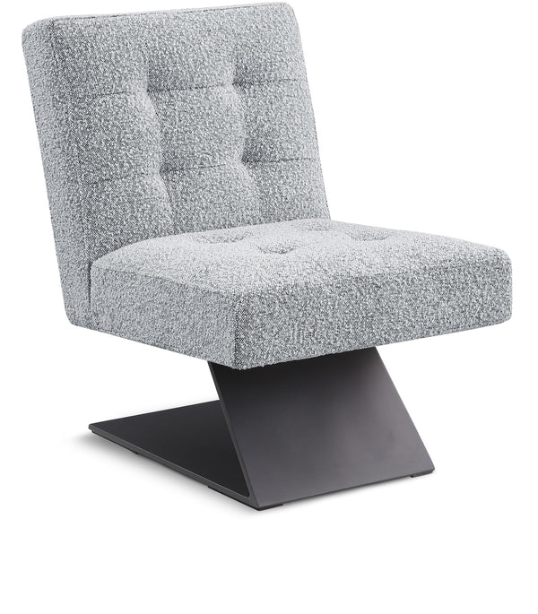 Zeal Grey Boucle Fabric Accent Chair 405Grey Meridian Furniture