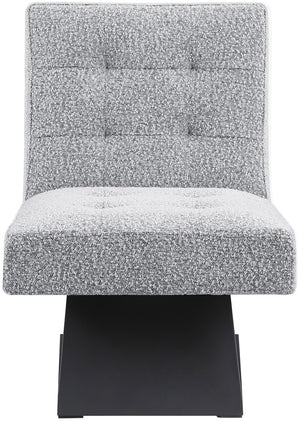Zeal Grey Boucle Fabric Accent Chair 405Grey Meridian Furniture