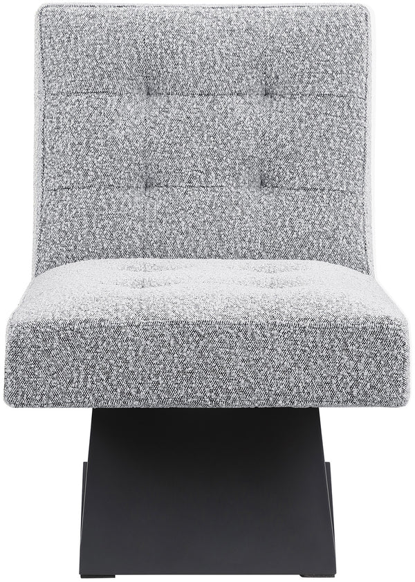 Zeal Grey Boucle Fabric Accent Chair 405Grey Meridian Furniture