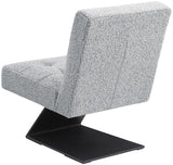 Zeal Grey Boucle Fabric Accent Chair 405Grey Meridian Furniture