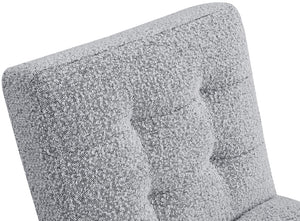 Zeal Grey Boucle Fabric Accent Chair 405Grey Meridian Furniture