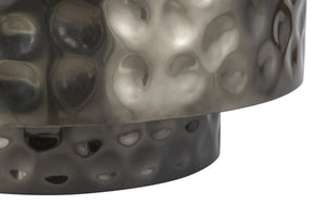 English Elm CT-90-30-30 Hand-Hammered Modern Coffee Table in Stainless Steel — Rounded Sleek Design, Copper/Gold/Silver Finish B009P345164