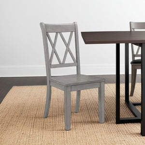 English Elm Andy Channel Tufted Velvet Dining Chairs Set of 2 with Sleek Black Wood Legs B056P417024