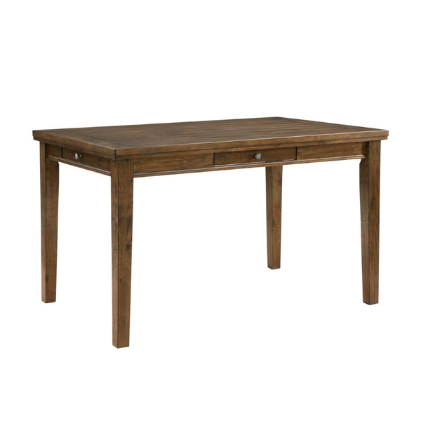 English Elm Traditional Counter Height Dining Table Acacia Veneer 4 Drawer Arts Crafts Kitchen Cherry B011P482182