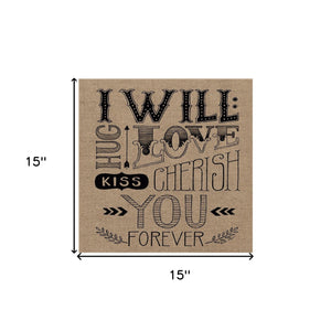 Homeroots Set Of Two Hugs Or Forever 1 White Framed Print Wall Art  Wood Paper And Texture 406007