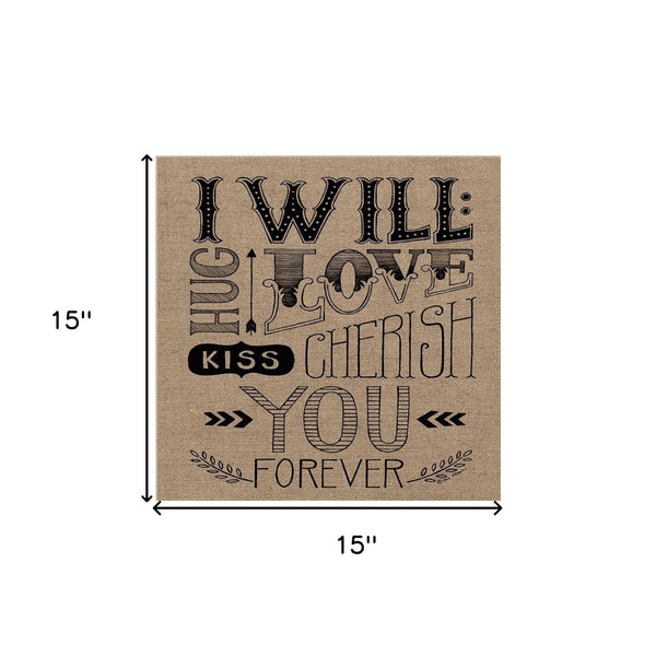 Homeroots Set Of Two Hugs Or Forever 1 White Framed Print Wall Art  Wood Paper And Texture 406007