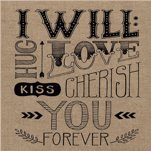 Homeroots Set Of Two Hugs Or Forever 1 White Framed Print Wall Art  Wood Paper And Texture 406007