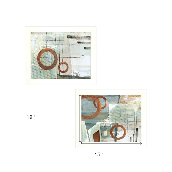 HomeRoots Set of Two Framed Prints - Modern Minimalist Wall Art for a Stylish Home Gallery Refresh! 406049