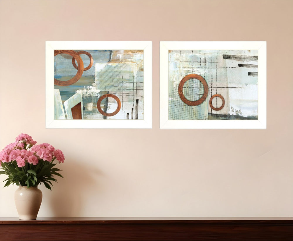HomeRoots Set of Two Framed Prints - Modern Minimalist Wall Art for a Stylish Home Gallery Refresh! 406049