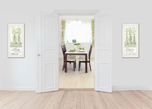 HomeRoots Set of Two Elegant Home and Family White Framed Prints – Modern Art for Stylish Décor Upgrade 406058