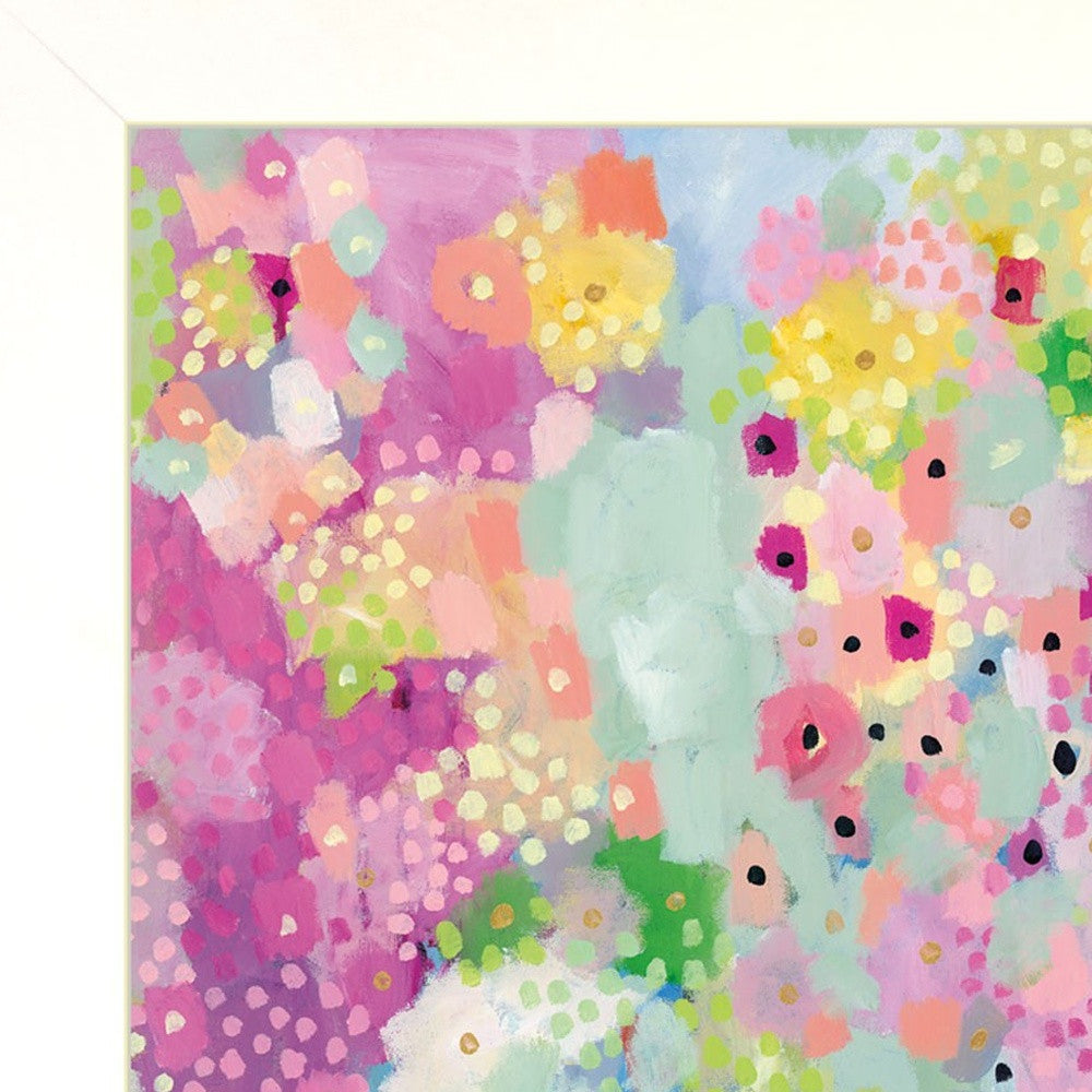 Homeroots Set Of Two Floral Designs White Framed Print Wall Art  Paper,Wood 406063