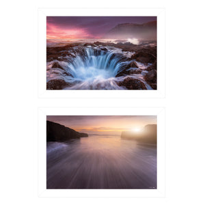 Homeroots Set Of Two Future Genesis 1 White Framed Print Wall Art  Paper,Wood 406085