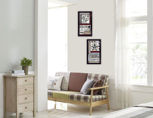 Homeroots Set Of Two Family Wisdom Cherish The Small Things Black Framed Print Wall Art  Paper,Wood 406094