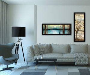 HomeRoots Set of Two Framed Prints - Contemporary Black Wall Art for Living Room, Bedroom & Office Decor 406098
