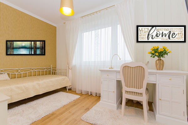 Homeroots Set Of Two Love Or Home 1 Black Framed Print Wall Art  Paper,Wood 406101