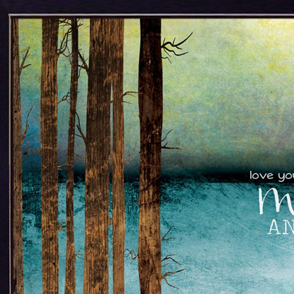 Homeroots Set Of Two Love Or Home 2 Black Framed Print Wall Art  Paper,Wood 406102