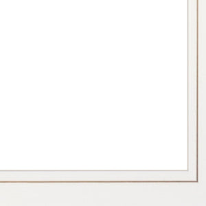 HomeRoots Set of Two Modern Minimalist White Framed Print Wall Art - Stylish Home Decor for Any Room 406140