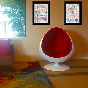 HomeRoots Set of Two Modern Black Framed Print Wall Art for Stylish Home Décor – Perfect for Any Room! 406141
