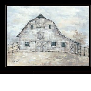 Homeroots Set Of Two True Spirit Horses 2 Black Framed Print Wall Art  Wood Paper 406143