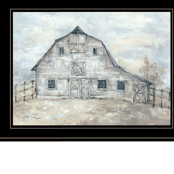 Homeroots Set Of Two True Spirit Horses 2 Black Framed Print Wall Art  Wood Paper 406143