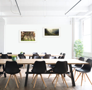 Homeroots Set Of Two The Land Of Hobbits 1 White Framed Print Wall Art  Wood Paper 406158