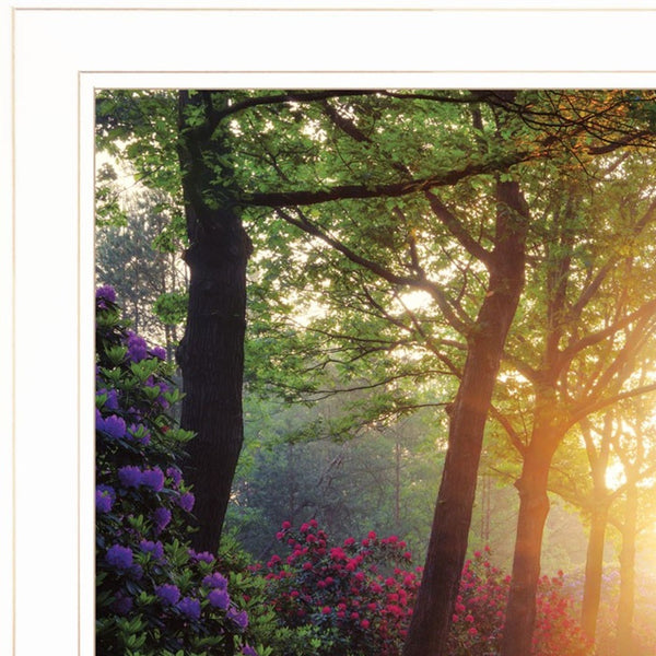 Homeroots Set Of Two Path Of Happiness 1 White Framed Print Wall Art  Wood Paper 406160