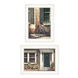 HomeRoots Set of Two Framed Prints - Brighten Your Space with Modern Art for Living Room or Bedroom Decor 406162