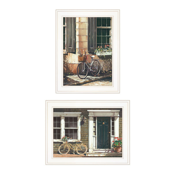 HomeRoots Set of Two Framed Prints - Brighten Your Space with Modern Art for Living Room or Bedroom Decor 406162