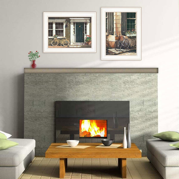 HomeRoots Set of Two Framed Prints - Brighten Your Space with Modern Art for Living Room or Bedroom Decor 406162