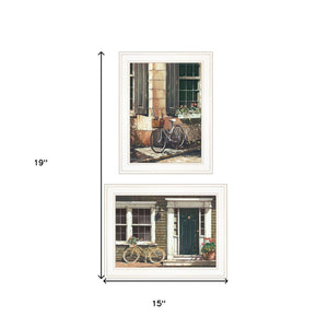 HomeRoots Set of Two Framed Prints - Brighten Your Space with Modern Art for Living Room or Bedroom Decor 406162