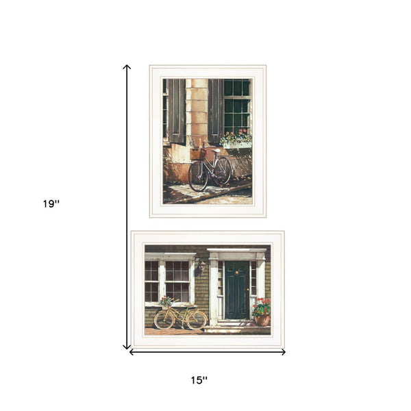 HomeRoots Set of Two Framed Prints - Brighten Your Space with Modern Art for Living Room or Bedroom Decor 406162