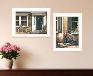 HomeRoots Set of Two Framed Prints - Brighten Your Space with Modern Art for Living Room or Bedroom Decor 406162