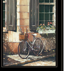 Homeroots Set Of Two A Picnic Getaway 2 Black Framed Print Wall Art  Wood Paper 406163